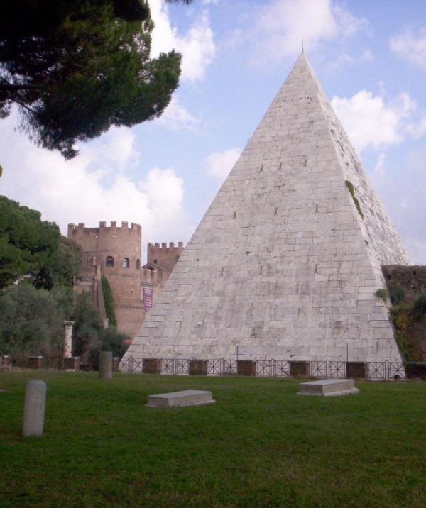The pyramid of Cestius